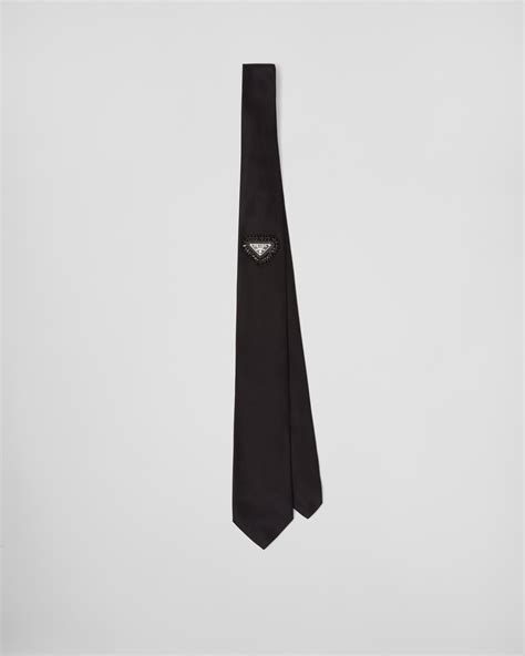 black prada tie|Prada tie bar.